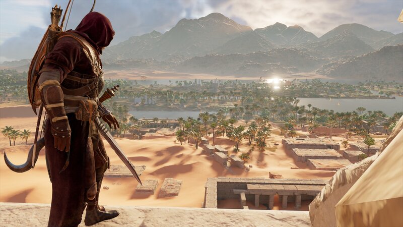 Assassin Overlooking Oasis