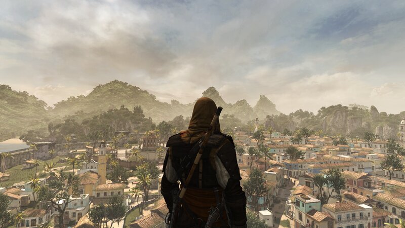 Assassin Overlooking Town — Brown