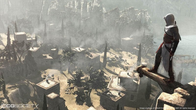 Assassin Overlooking Village