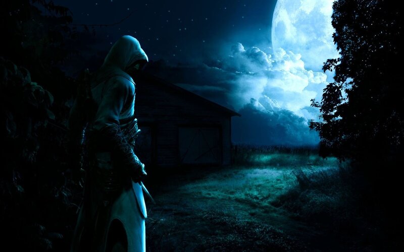 Assassin's Creed at night