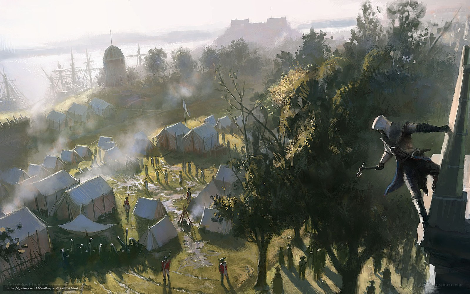 Assassin's Creed camp scene