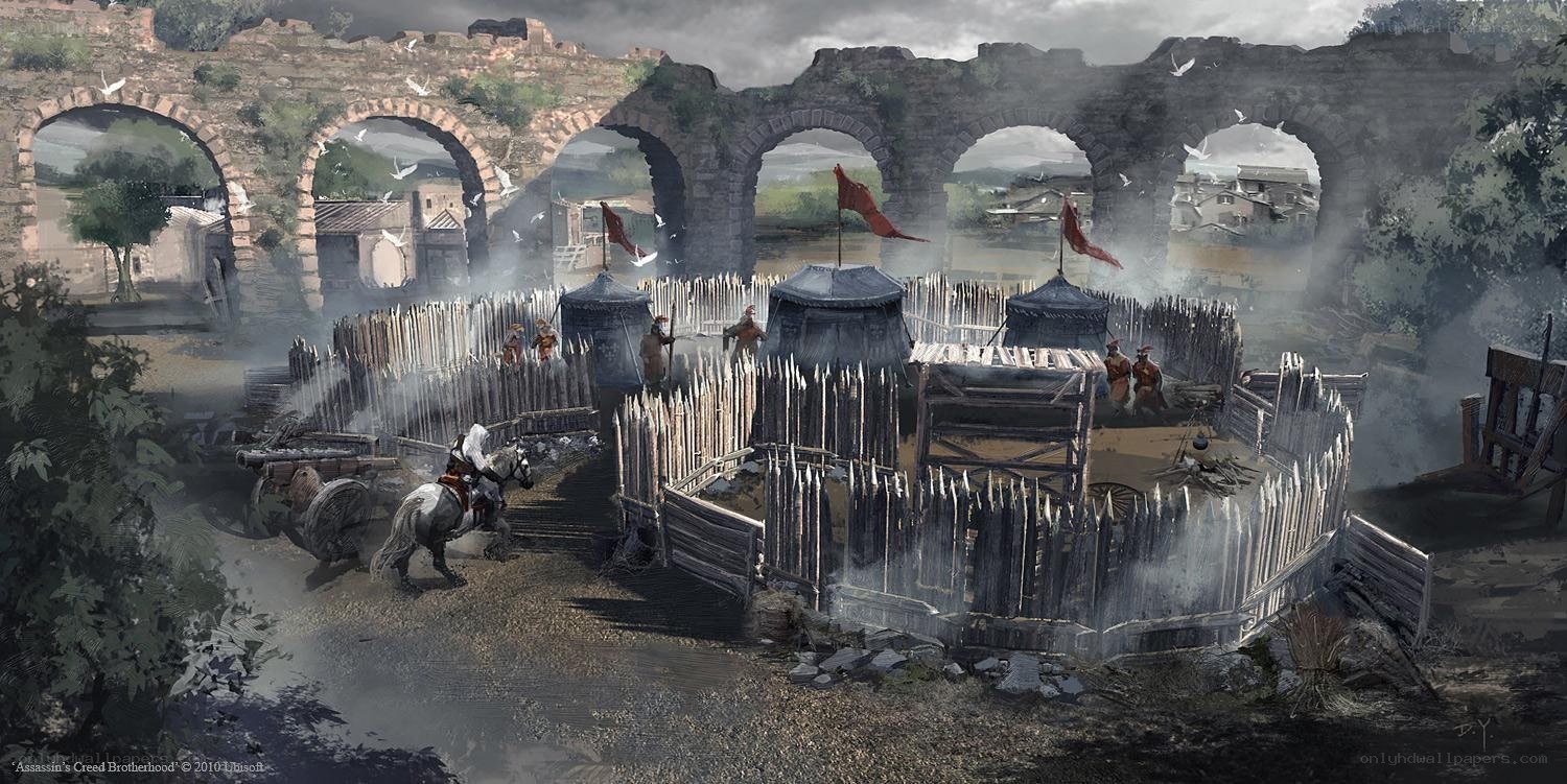 Assassin's Creed camp scene