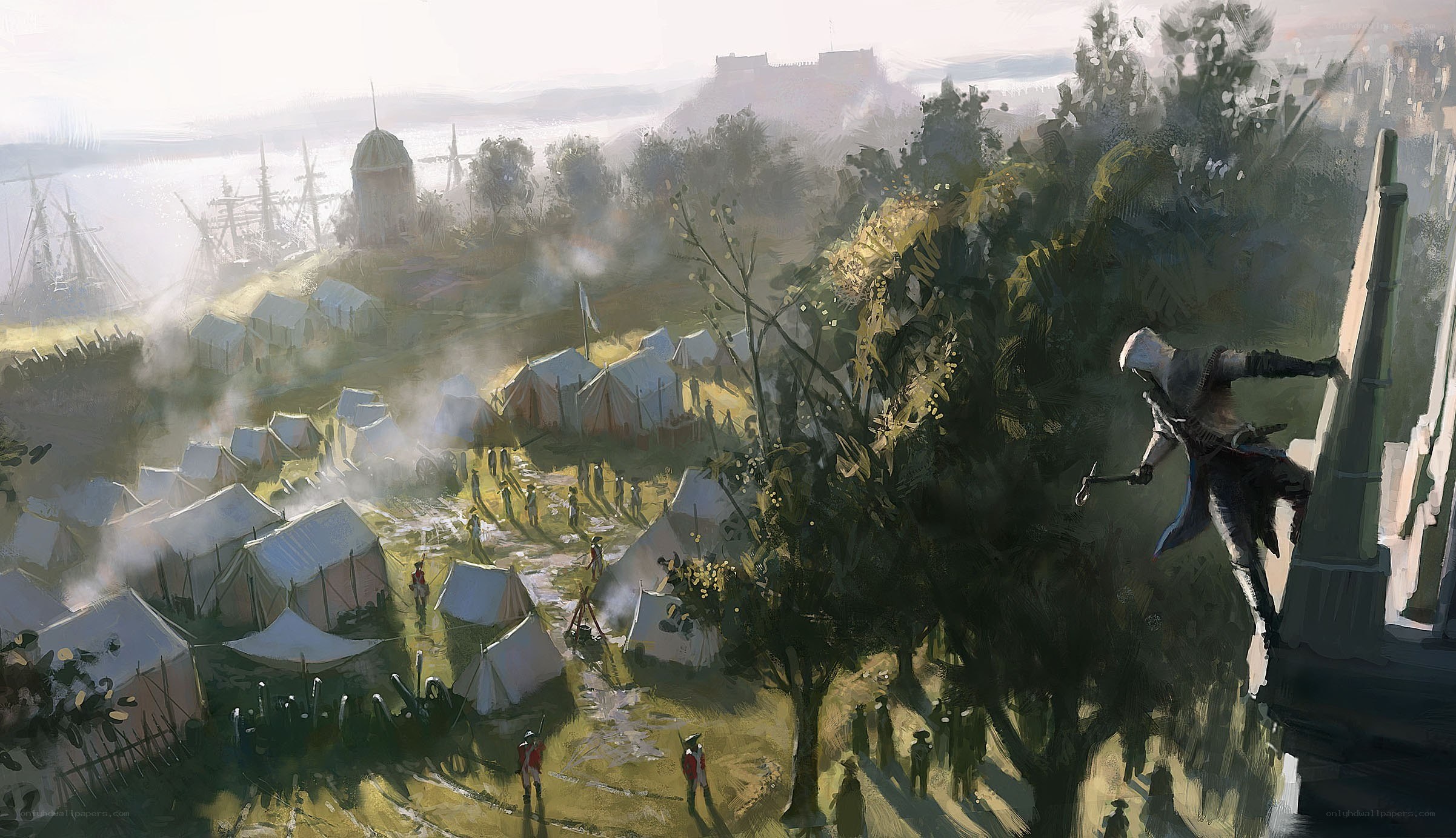 Assassin's Creed camp scene