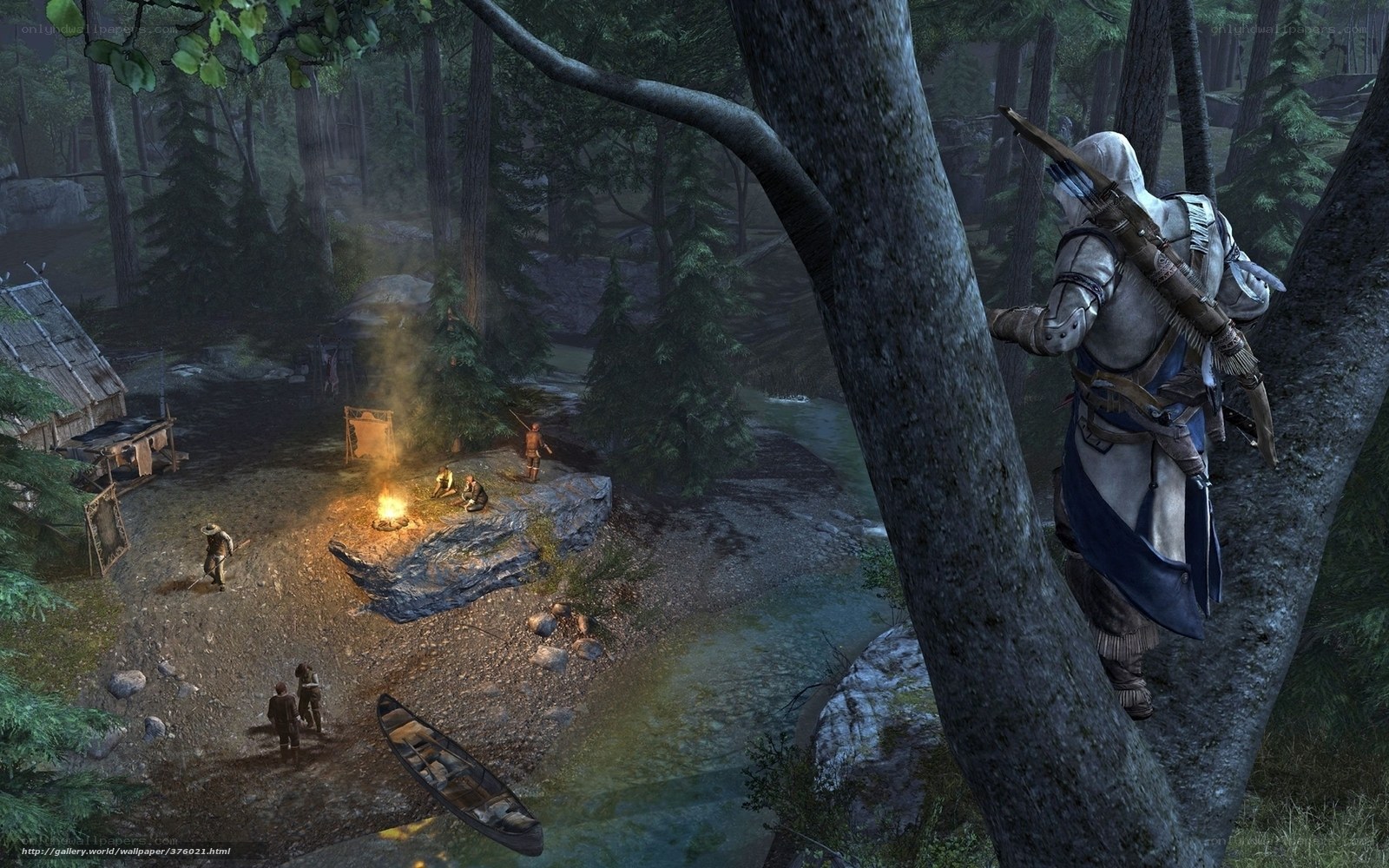 Assassin's Creed camp scene
