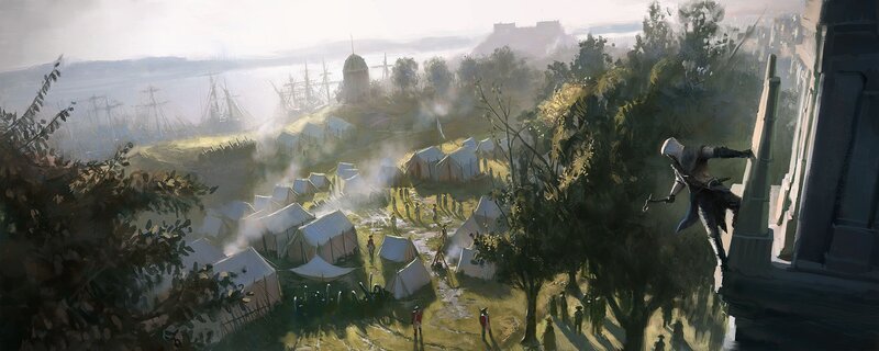 Assassin's Creed camp view