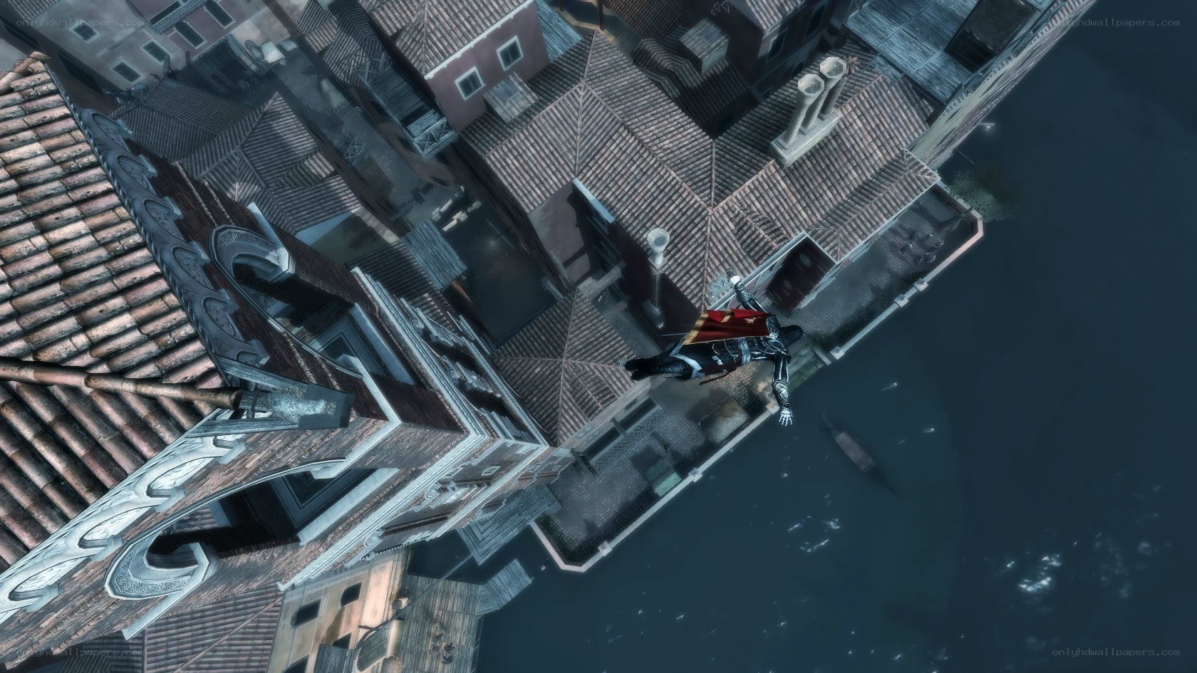 assassin's creed character falling