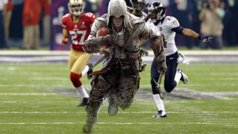 Assassin's Creed Character — Green, Action-packed, Photograph