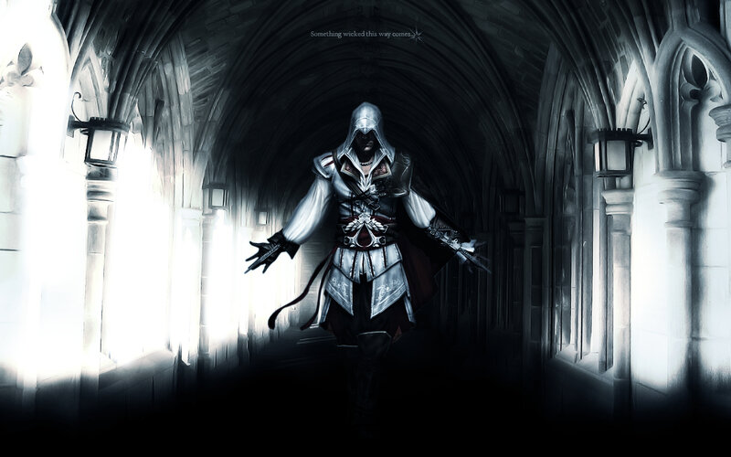 Assassin's Creed character in a cathedral