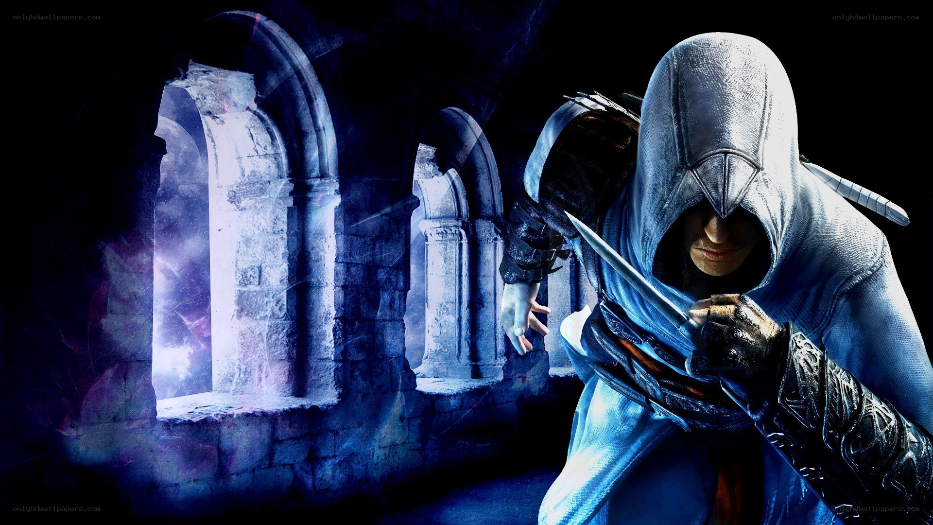 Assassin's Creed character in a crypt