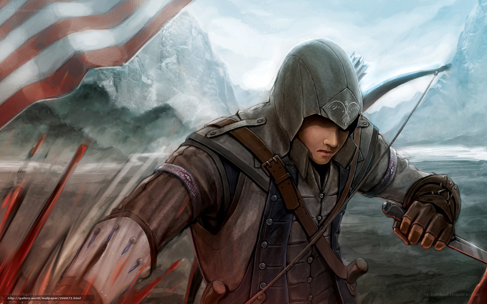 Assassin's Creed character in action
