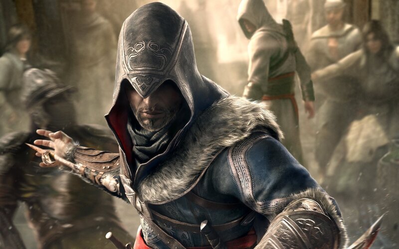Assassin's Creed character in action