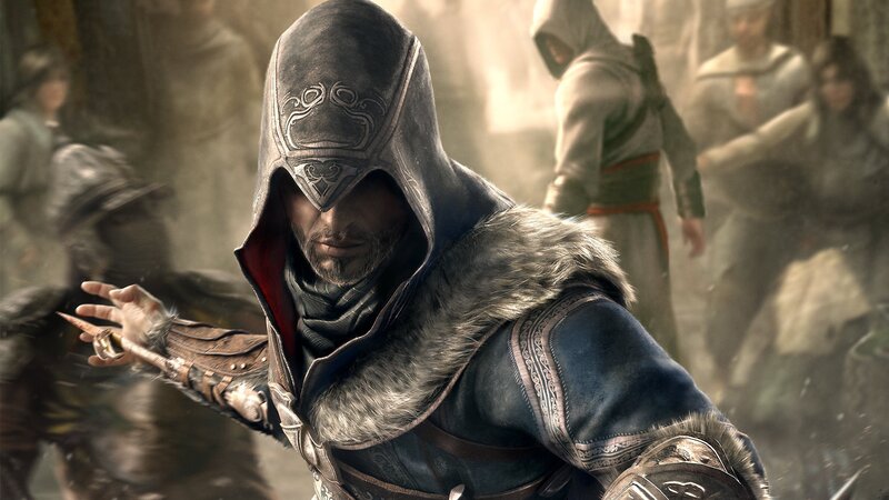 Assassin's Creed character in action