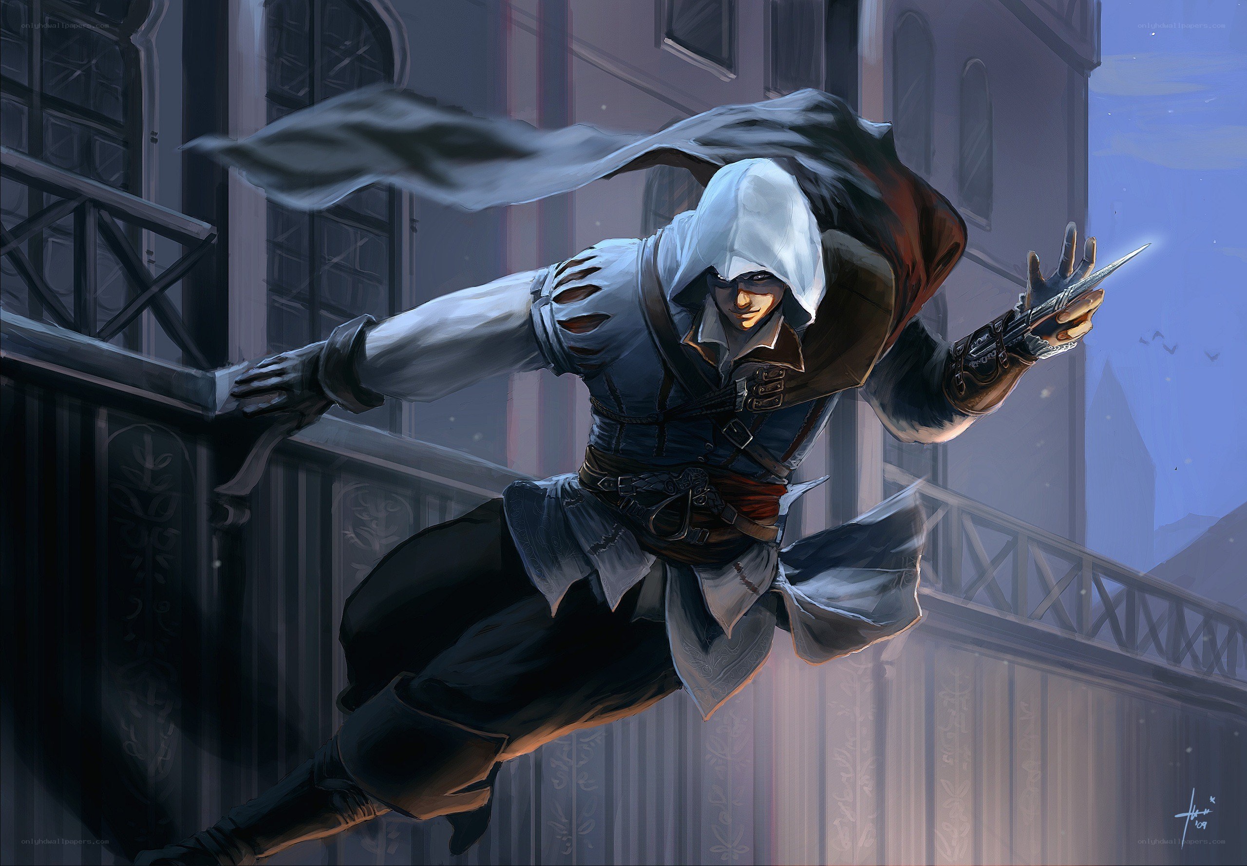 Assassin's Creed character in action