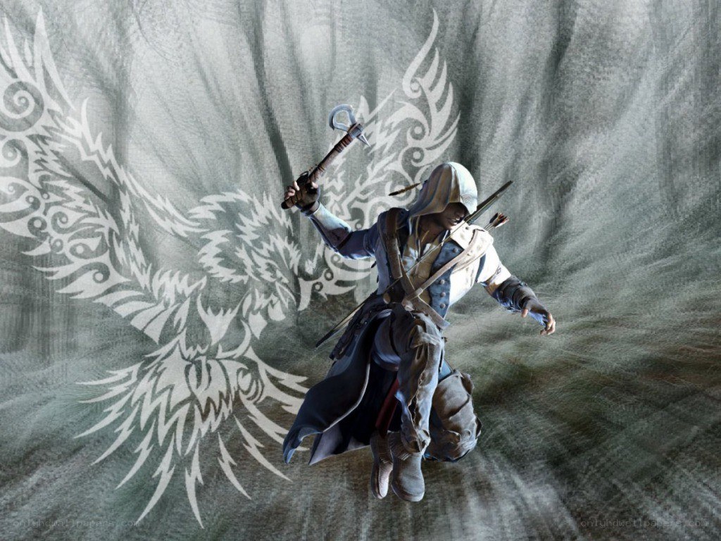 Assassin's Creed character in action