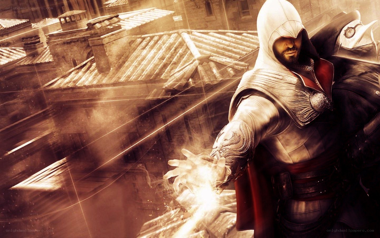 Assassin's Creed character in action