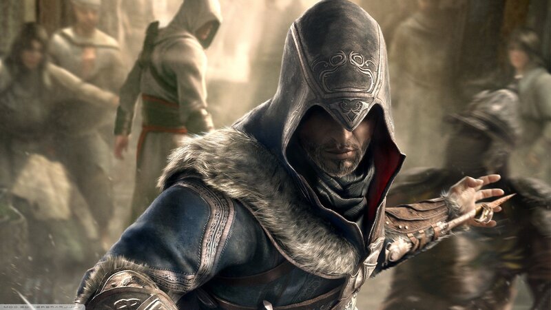 Assassin's Creed character in action