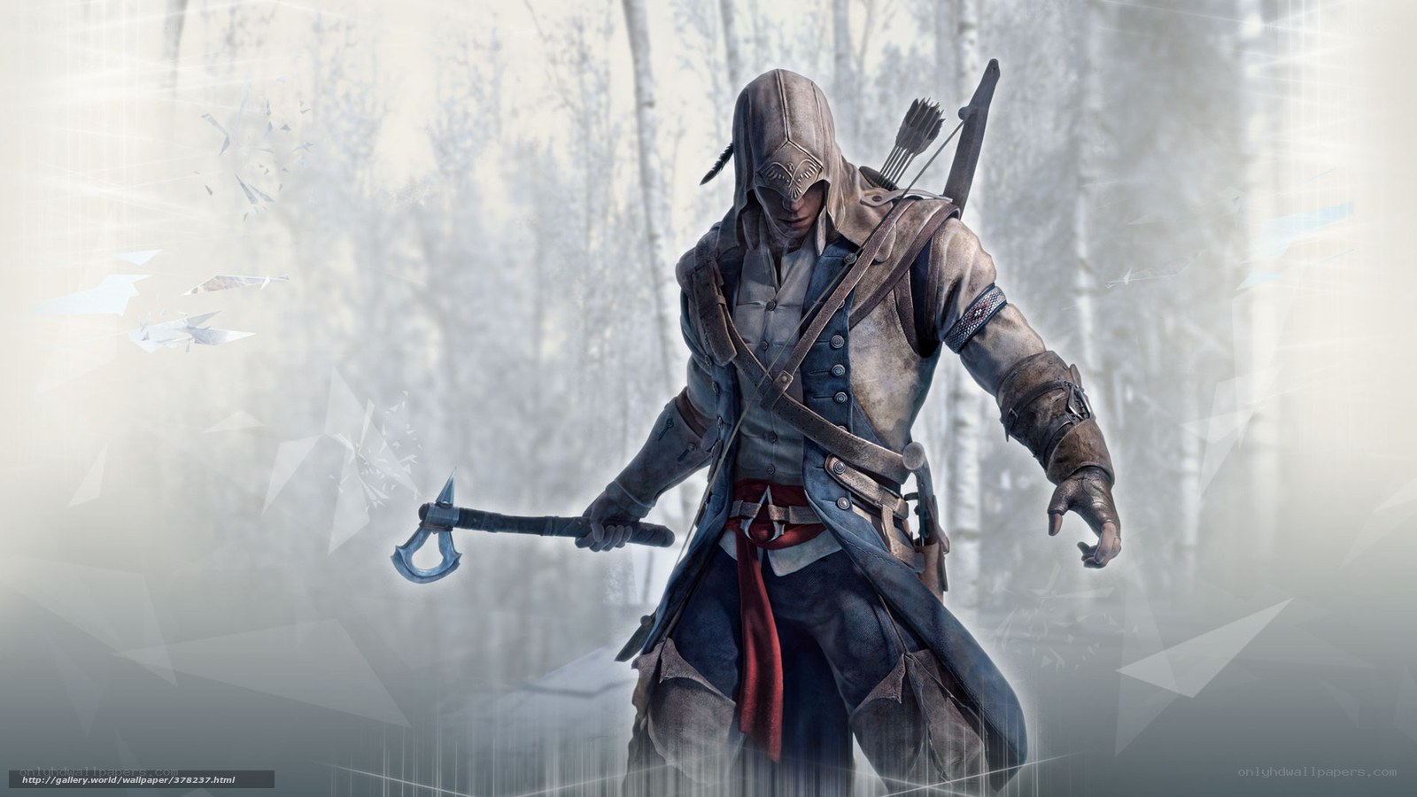 Assassin's Creed character in forest