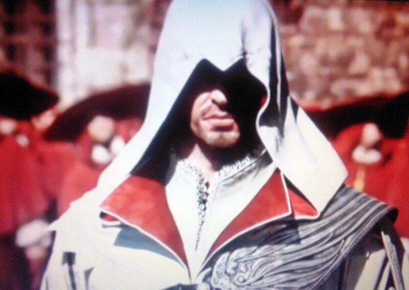 Assassin's Creed character in hood