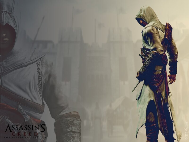 Assassin's Creed character in medieval city