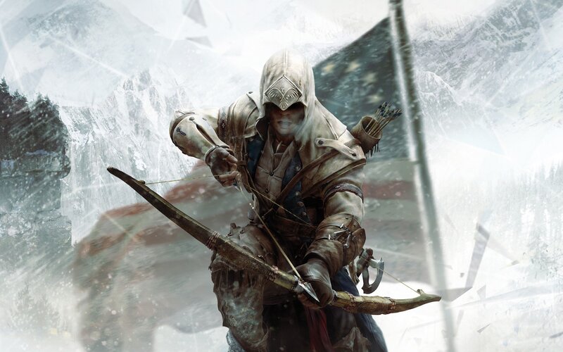 Assassin's Creed character in snow
