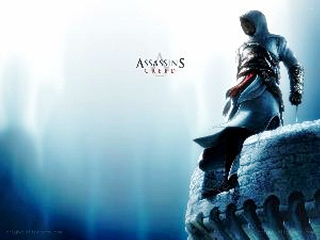 Assassin's Creed character on a stone structure