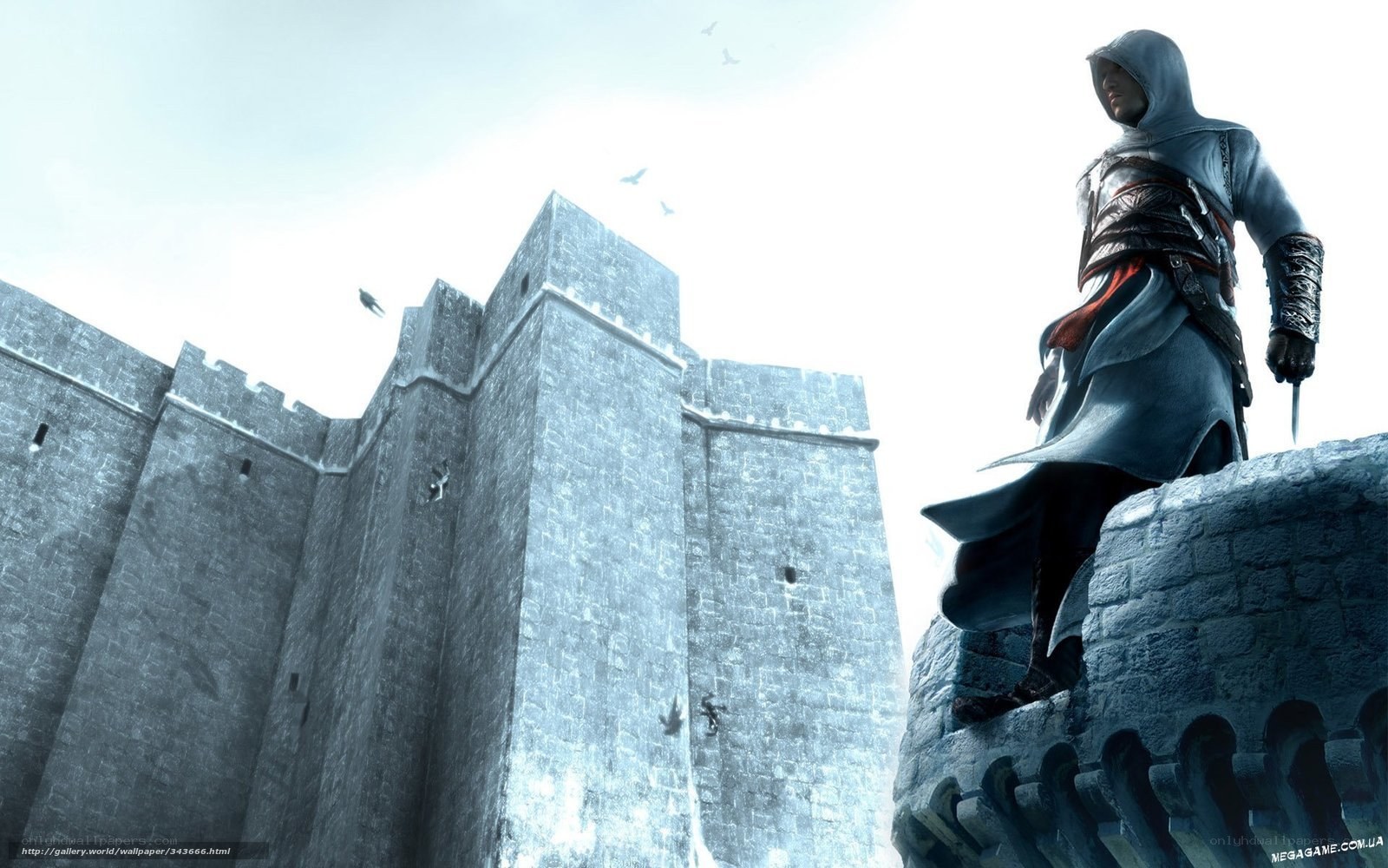 Assassin's Creed character on castle