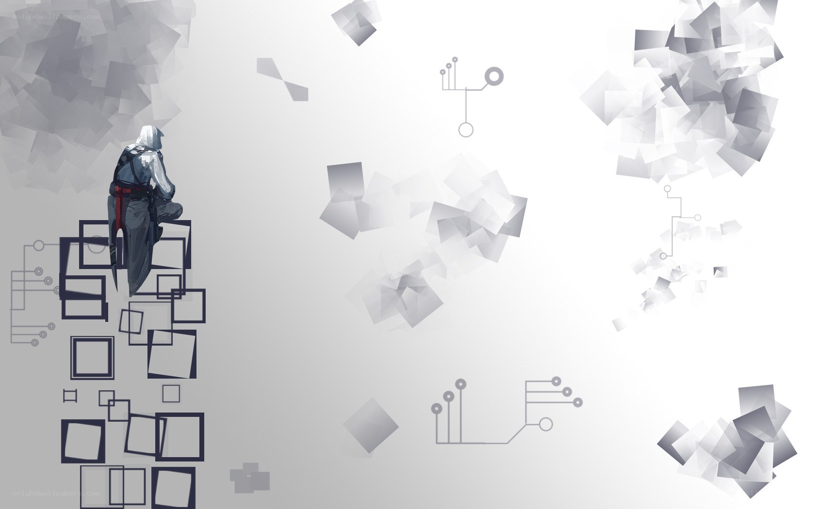 Assassin's Creed character on digital platform