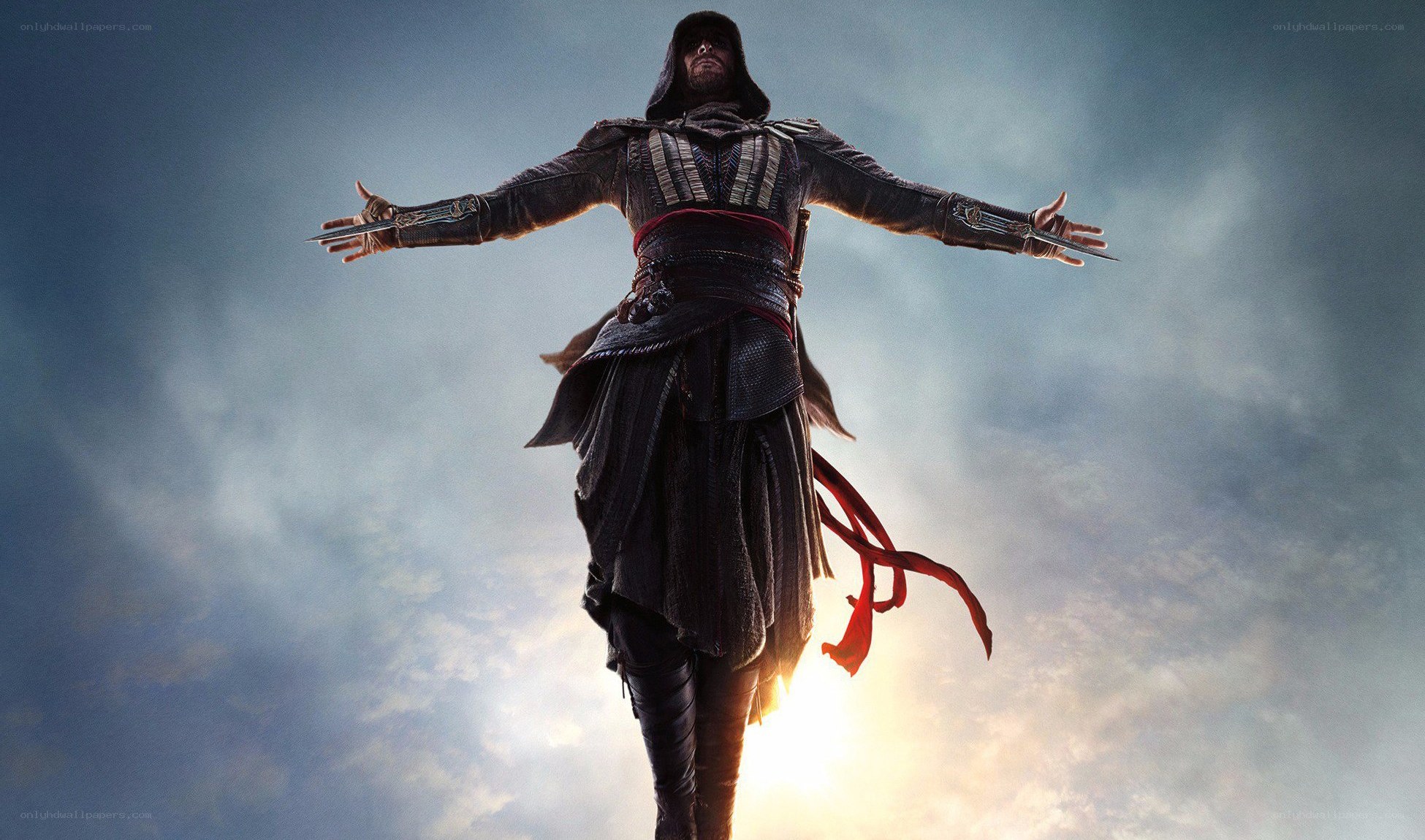Assassin's Creed character with blades
