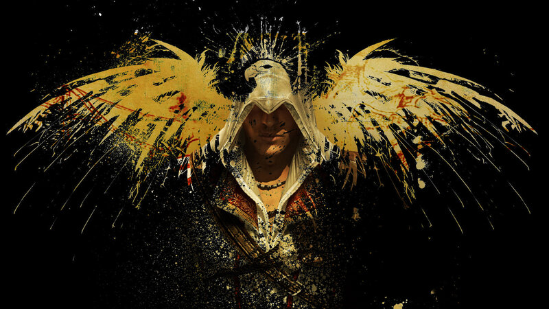 Assassin's Creed character with wings