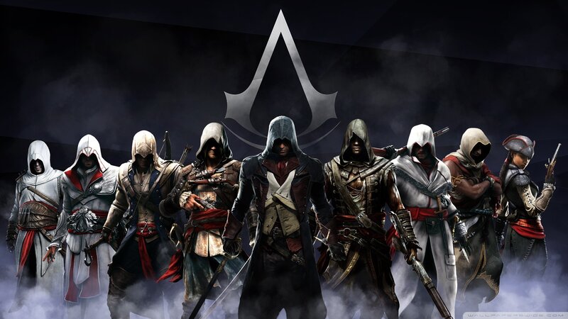 Assassin's Creed Characters — Black, Dramatic, Digital Art
