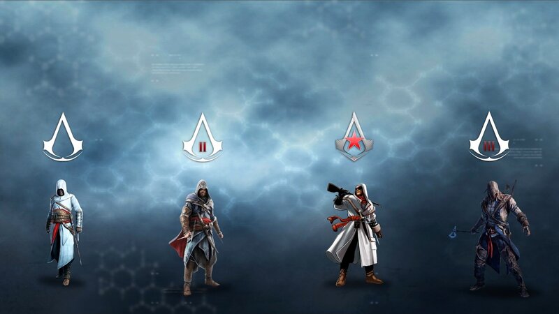 Assassin's Creed Characters — Blue, Dramatic, Digital Art