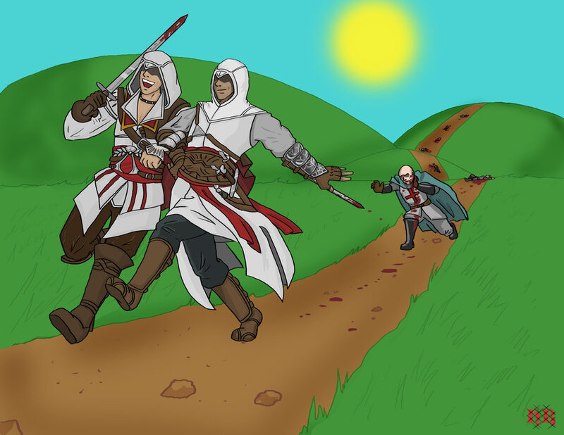 Assassin's Creed Characters — Green, Action