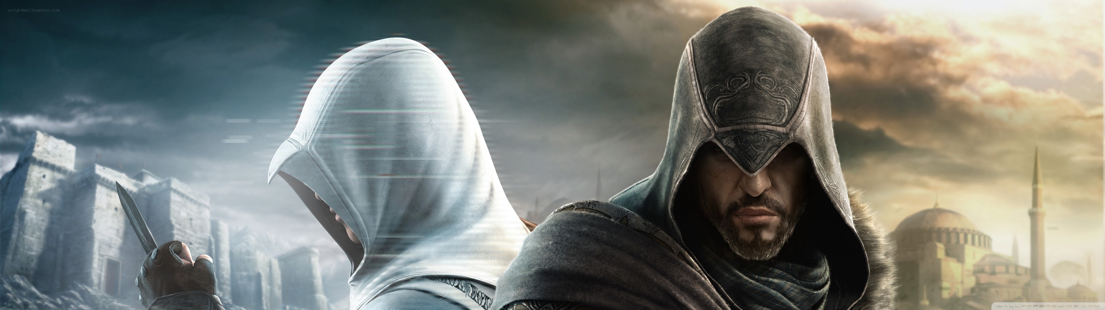 Assassin's Creed characters in action