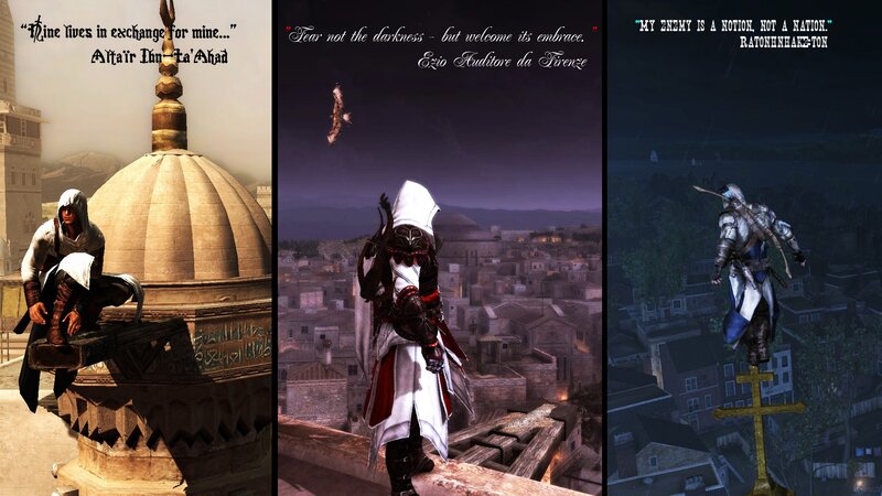 Assassin's Creed Characters — White, Dramatic, Night