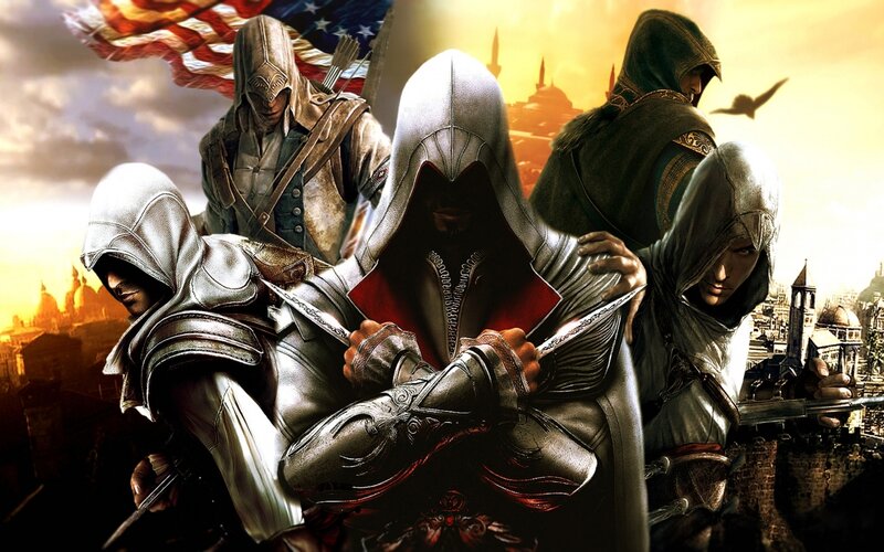 Assassin's Creed Characters — White, Dramatic, Sunset