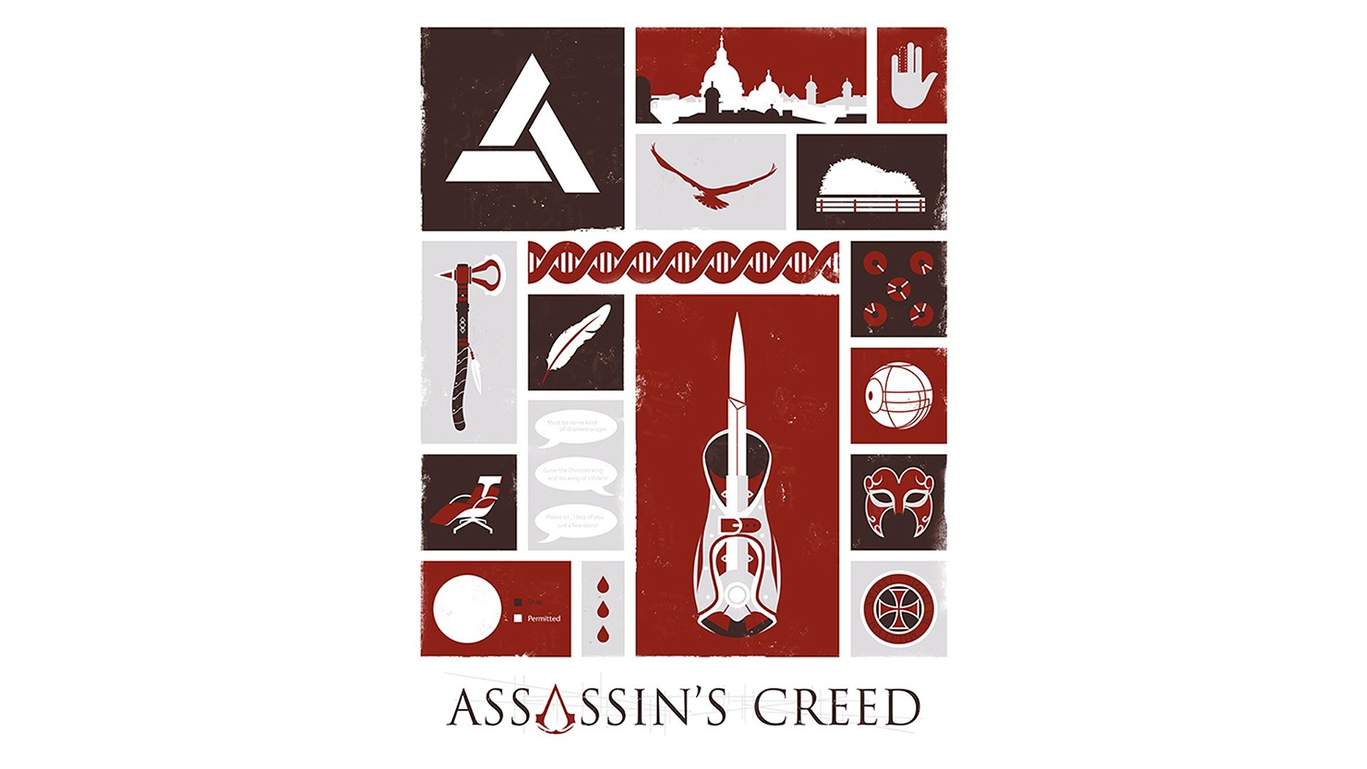 Assassin's Creed collage art