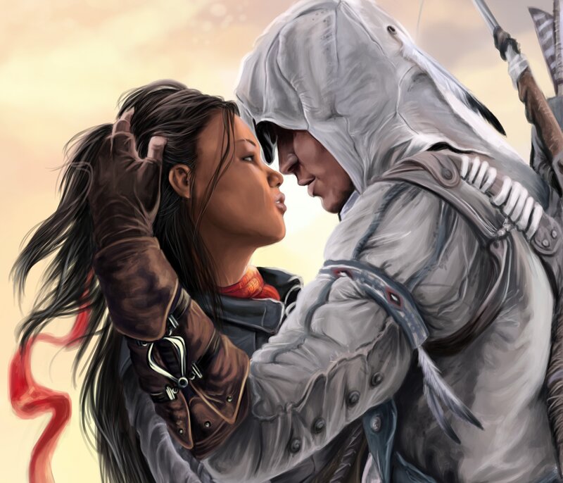 Assassin's Creed couple moment