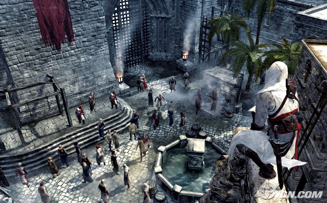 Assassin's Creed courtyard scene