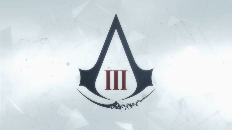 Assassin's Creed III Logo — White, Dramatic