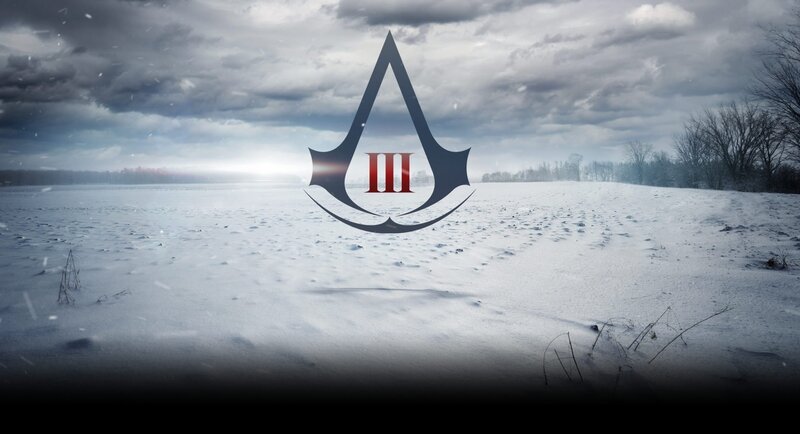 Assassin's Creed III Logo — White, Dramatic, Winter