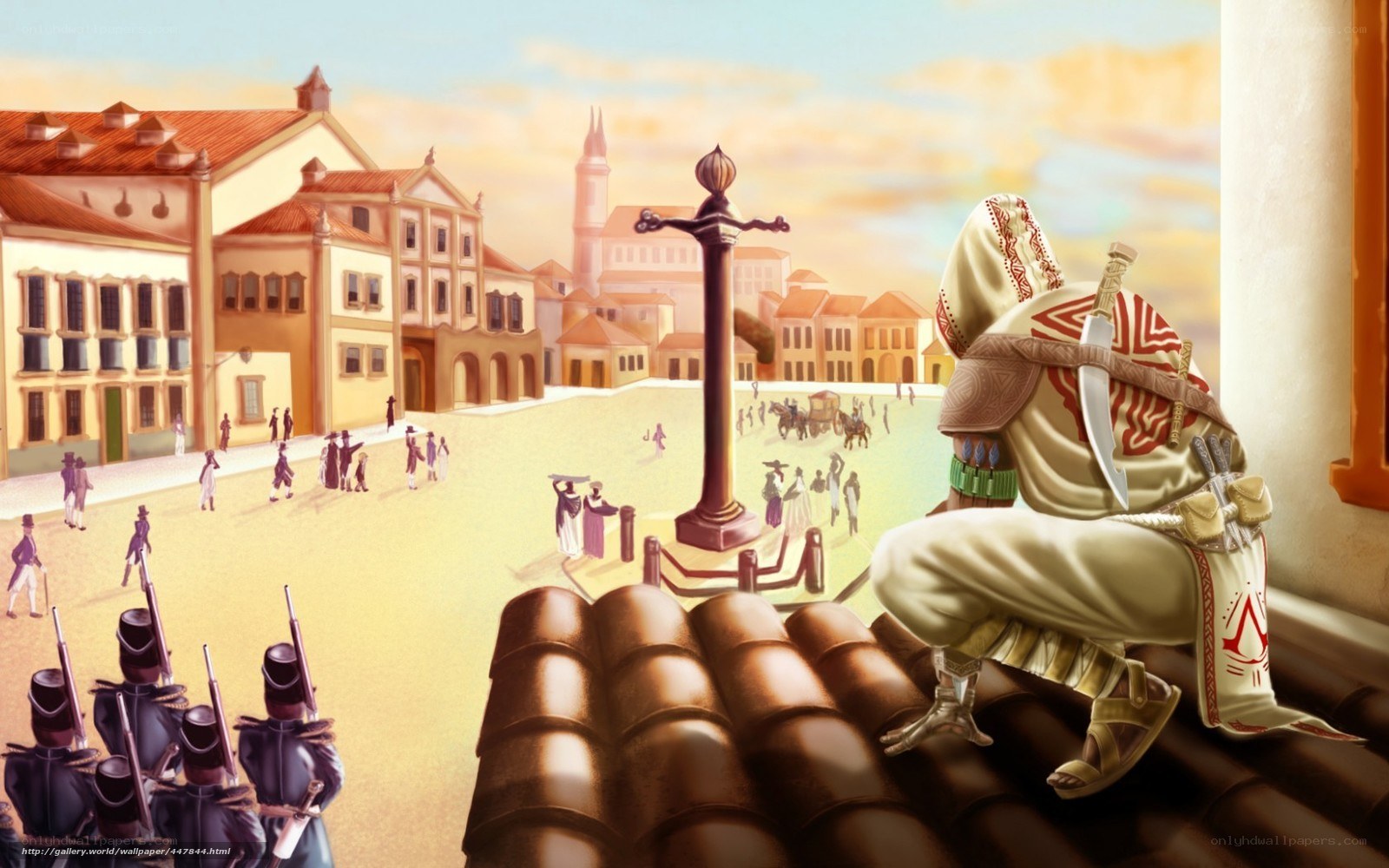 Assassin's Creed in a colonial town