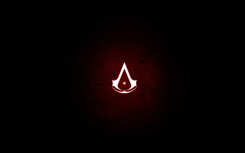 Assassin's Creed Logo — Black, Dark, Dramatic