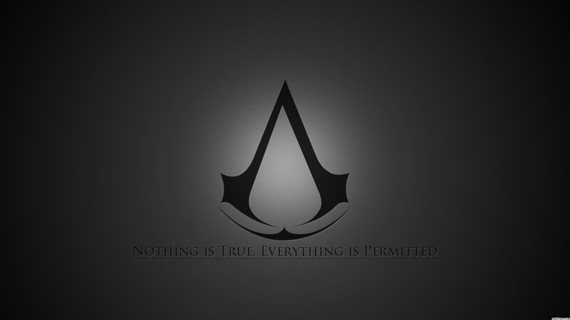 Assassin's Creed Logo — Black, Dark, Serious, Minimalist