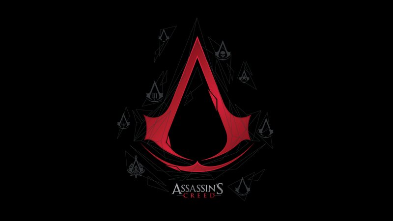 Assassin's Creed Logo — Black, Dark, Vector Art