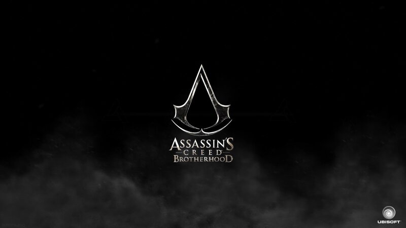 Assassin's Creed Logo — Black, Dramatic, Digital Art, Text, Smoke