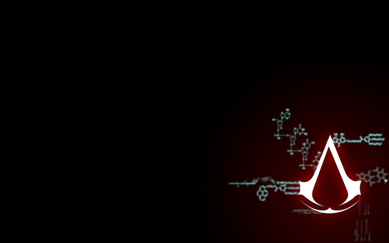 Assassin's Creed Logo — Black, Dramatic, Digital Art