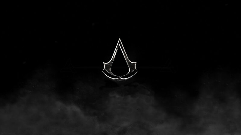 Assassin's Creed Logo — Black, Dramatic, Night