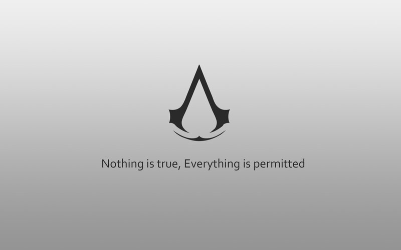 Assassin's Creed Logo — Gray, Neutral