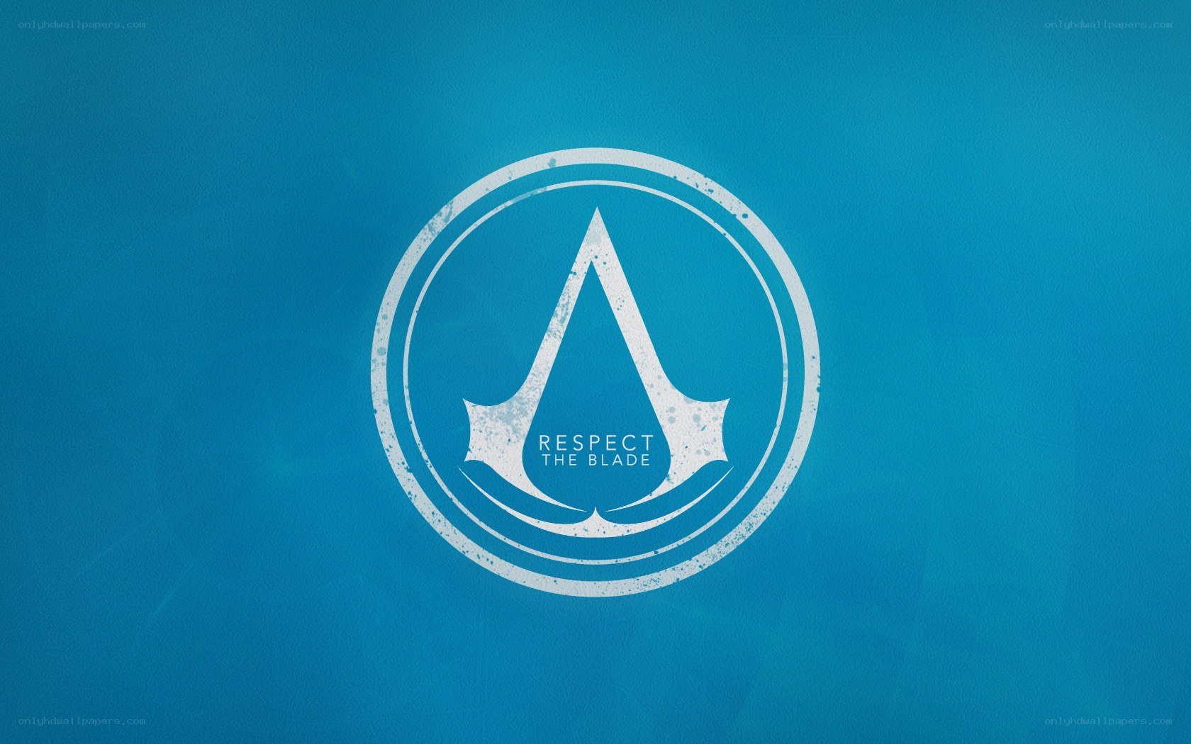 Assassin's Creed logo on blue
