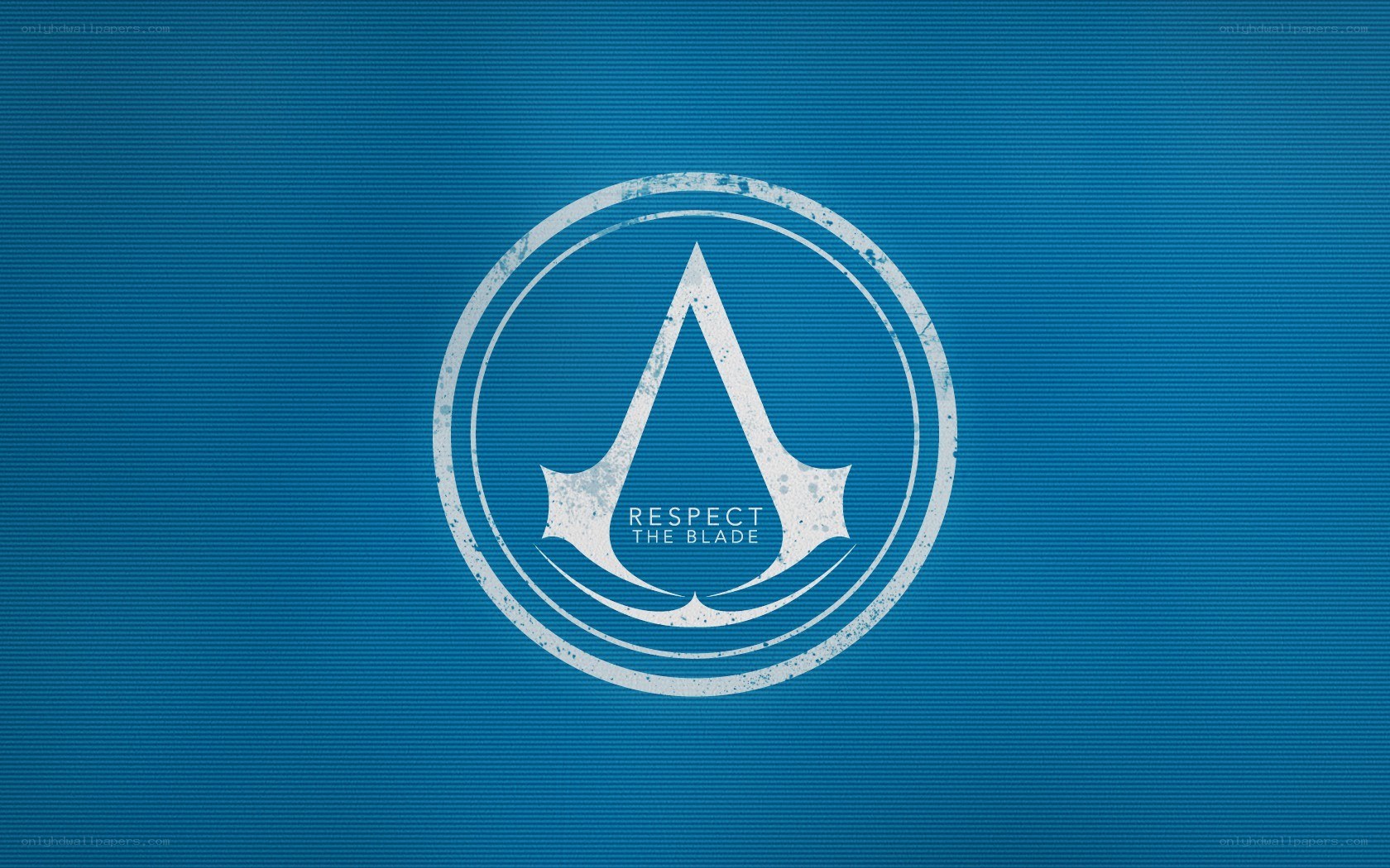Assassin's Creed logo on blue